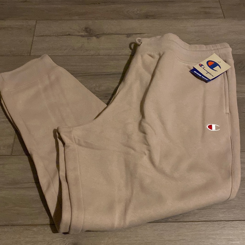 Champion Men's Sweatpants Joggers - Beige/Tan